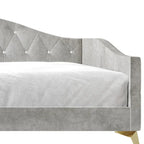 Lit de jour capitonné CraftPorch Elegant Crystal Button Capfted Twin