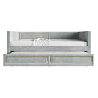 Lit de jour CraftPorch Deluxe en velours, format simple, avec lit gigogne