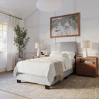 Lit rembourré moderne Celeste, sommier requis