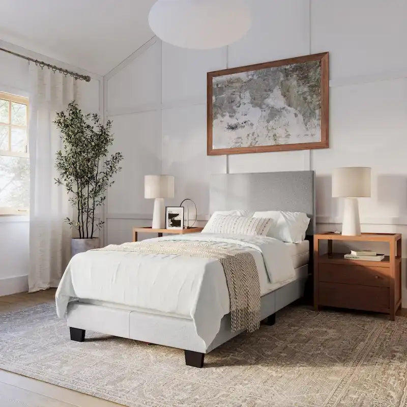Lit rembourré moderne Celeste, sommier requis