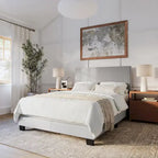 Lit rembourré moderne Celeste, sommier requis