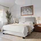 Lit rembourré moderne Celeste, sommier requis