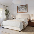 Lit rembourré moderne Celeste, sommier requis