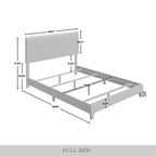 Lit capitonné en velours côtelé CraftPorch, élégant et chic