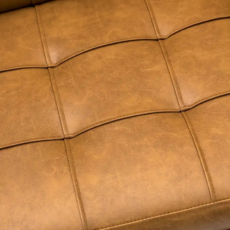 Chaise de bureau moderne Lorenz en cuir végan réglable en hauteur avec 5 roulettes par HULALA HOME