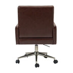 Chaise de bureau moderne Lorenz en cuir végan réglable en hauteur avec 5 roulettes par HULALA HOME