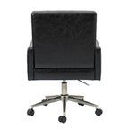 Chaise de bureau moderne Lorenz en cuir végan réglable en hauteur avec 5 roulettes par HULALA HOME