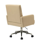 Chaise de bureau moderne Lorenz en cuir végan réglable en hauteur avec 5 roulettes par HULALA HOME