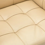 Chaise de bureau moderne Lorenz en cuir végan réglable en hauteur avec 5 roulettes par HULALA HOME