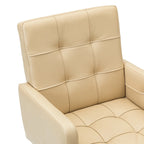 Chaise de bureau moderne Lorenz en cuir végan réglable en hauteur avec 5 roulettes par HULALA HOME