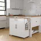 Îlot de cuisine mobile avec armoire de rangement