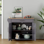 Îlot de cuisine mobile avec armoire de rangement