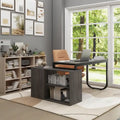 Bureau de direction en forme de L avec 3 tiroirs pour la maison et le bureau