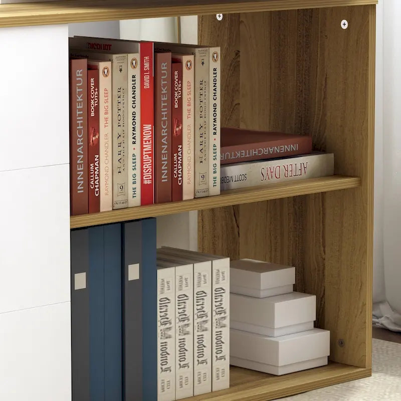 Bureau de direction en forme de L avec 3 tiroirs pour la maison et le bureau