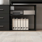 Bureau de direction en forme de L avec 3 tiroirs pour la maison et le bureau