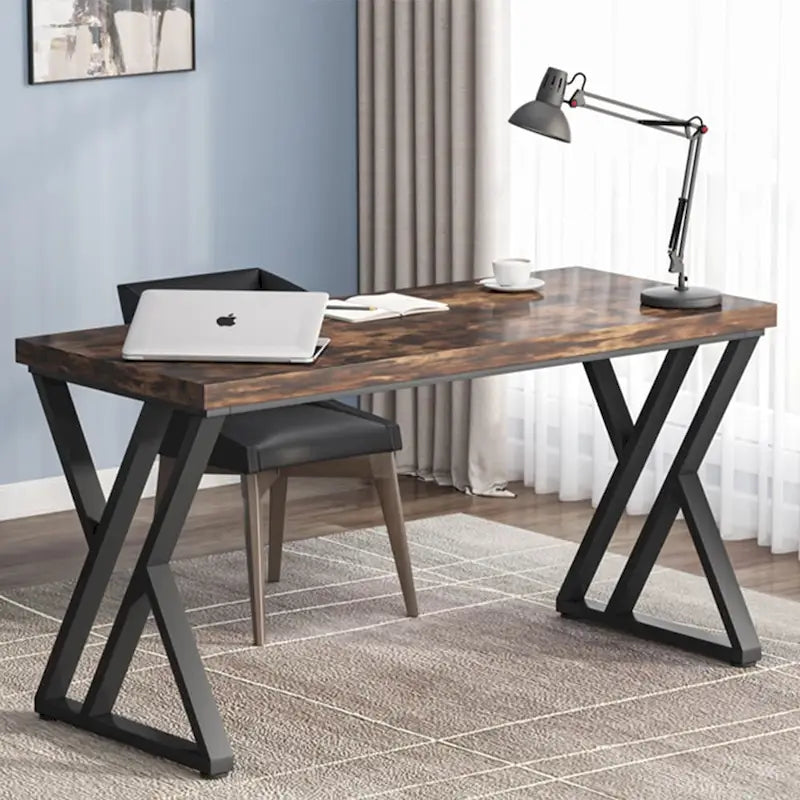Bureau d'ordinateur robuste de 55 pouces, bureau de bureau
