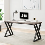 Bureau d'ordinateur robuste de 55 pouces, bureau de bureau