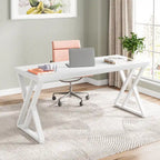 Bureau d'ordinateur robuste de 55 pouces, bureau de bureau