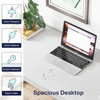 Bureau d'ordinateur robuste de 55 pouces, bureau de bureau