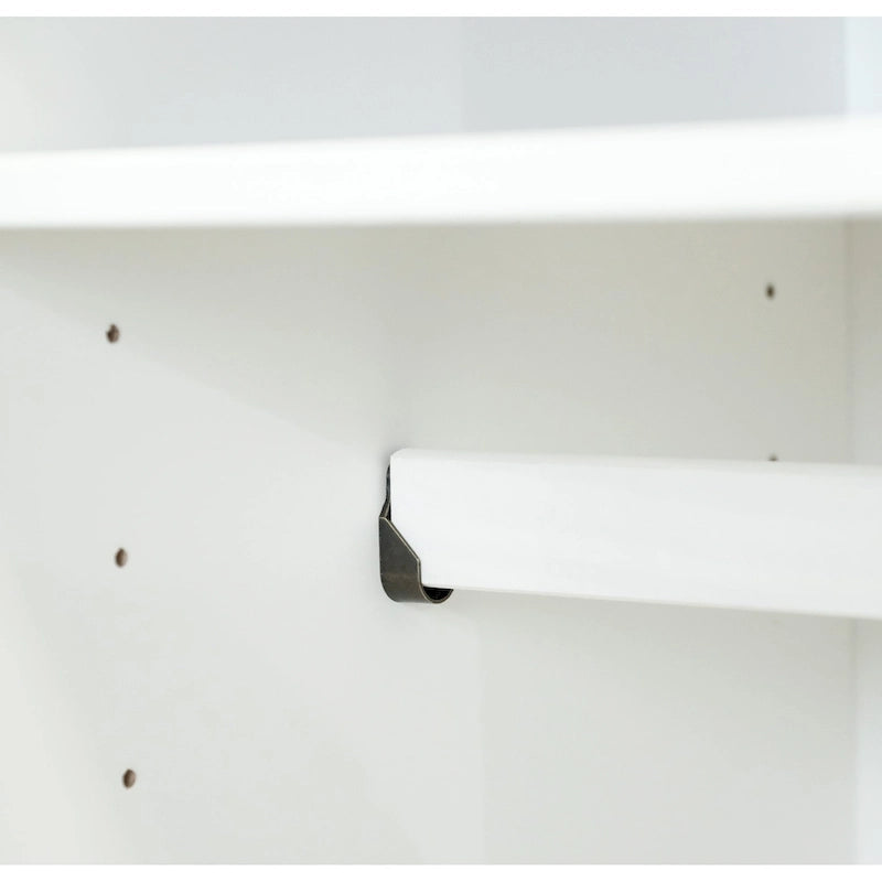 Armoire Cosmo 4 portes 100 % bois massif avec portes en bois massif ou miroir, par Palace Imports