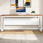 Bureau d'ordinateur en L de 63 pouces avec caisson latéral de 47 pouces, ensemble de bureau de direction pour bureau à domicile