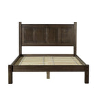 Lit plateforme en bois massif de style Shaker, meuble en bois grainé
