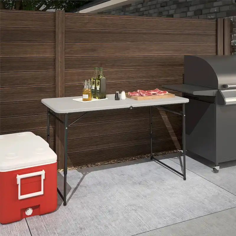COSCO Indoor/Outdoor 4 ft. Fold-in-Half Portable Utility Table