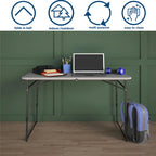 Table utilitaire portable pliable en deux COSCO pour intérieur/extérieur de 1,2 m
