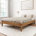 Lit plateforme minimaliste Plank and Beam, format queen