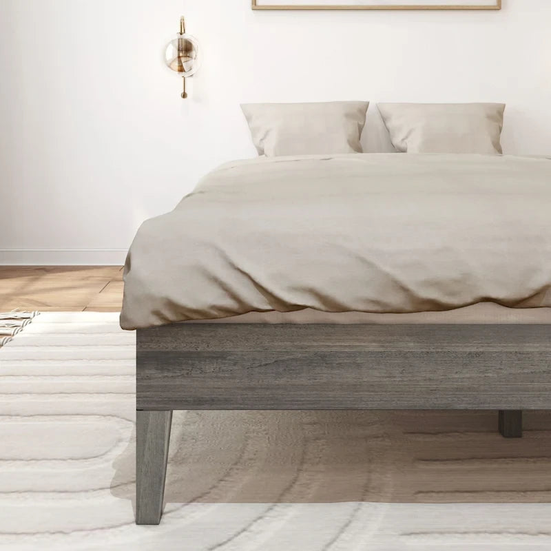 Lit plateforme minimaliste Plank and Beam, format queen