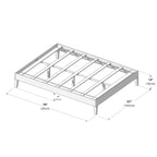 Lit plateforme minimaliste Plank and Beam, format queen