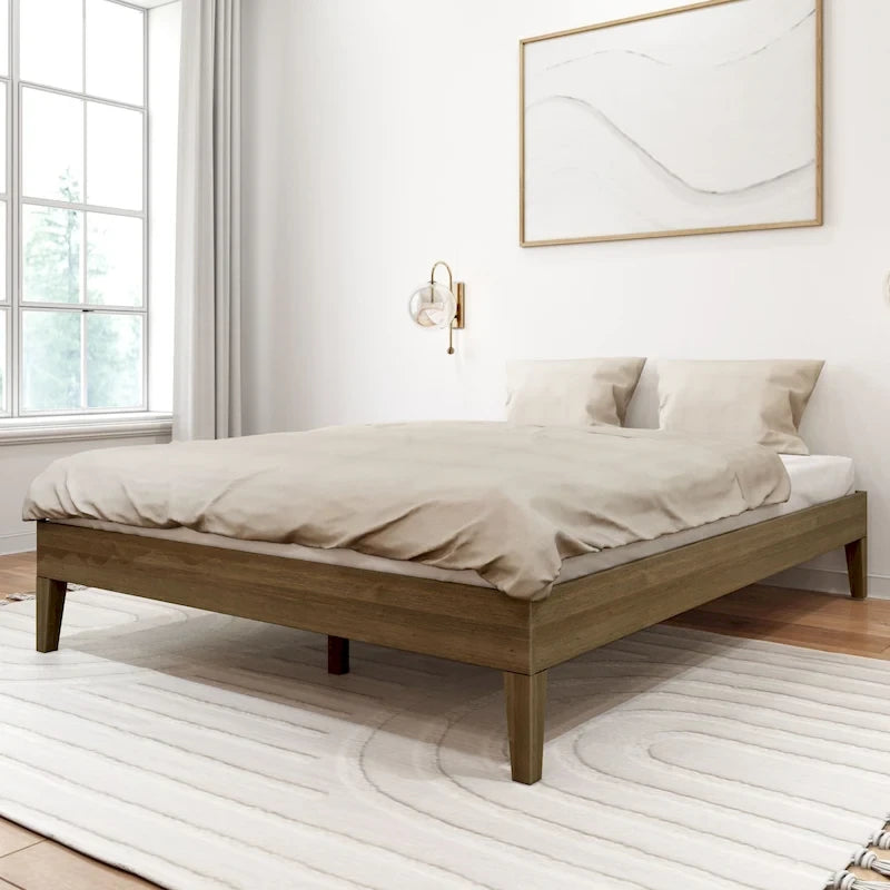 Lit plateforme minimaliste Plank and Beam, format queen