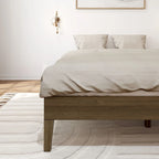 Lit plateforme minimaliste Plank and Beam, format queen