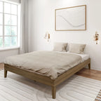 Lit plateforme minimaliste Plank and Beam, format queen