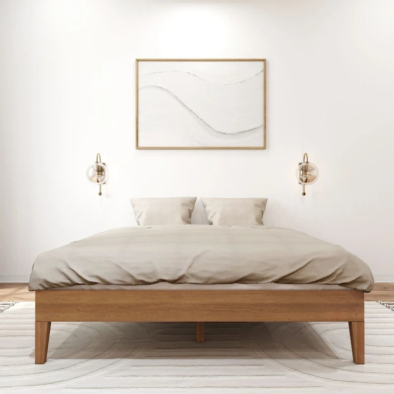 Lit plateforme minimaliste Plank and Beam, format queen