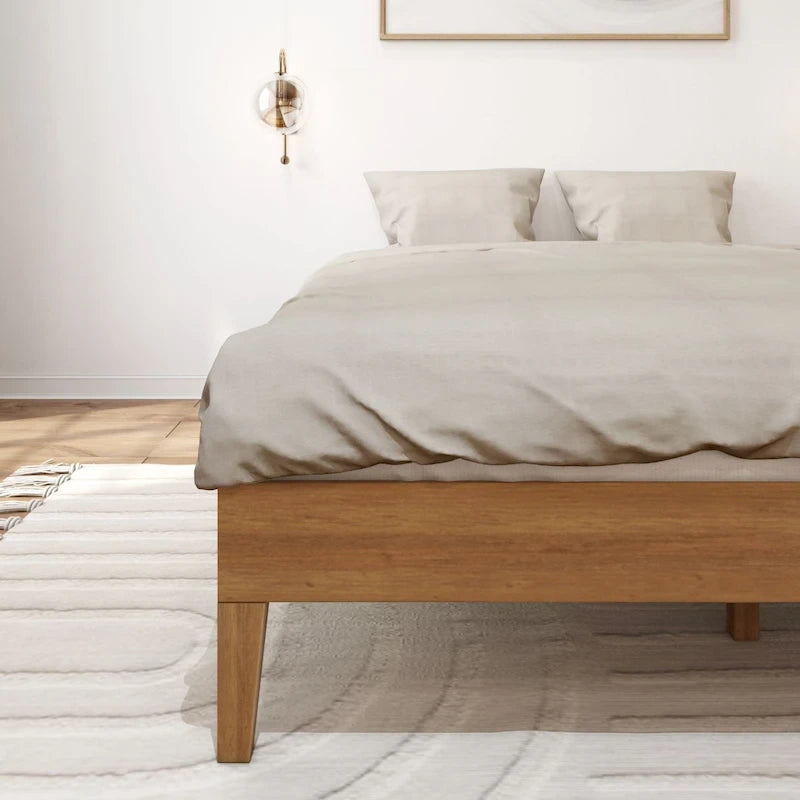 Lit plateforme minimaliste Plank and Beam, format queen