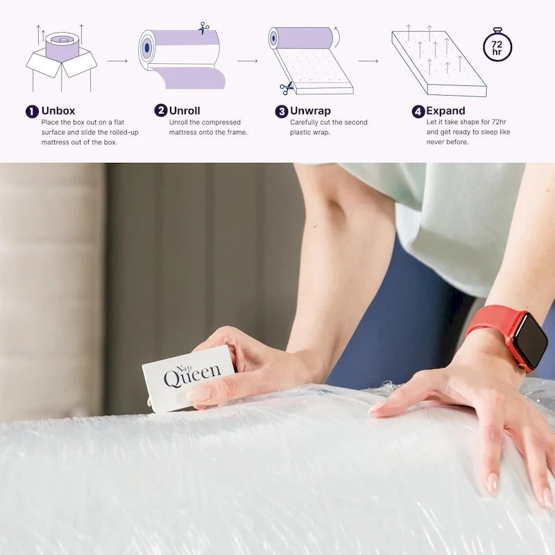 Matelas NapQueen Elizabeth 12 en mousse à mémoire de forme et gel