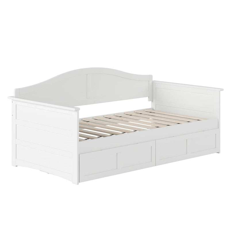 Lit de jour AFI Acadia pour une personne avec tiroirs de rangement