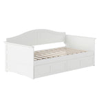 Lit de jour AFI Acadia pour une personne avec tiroirs de rangement