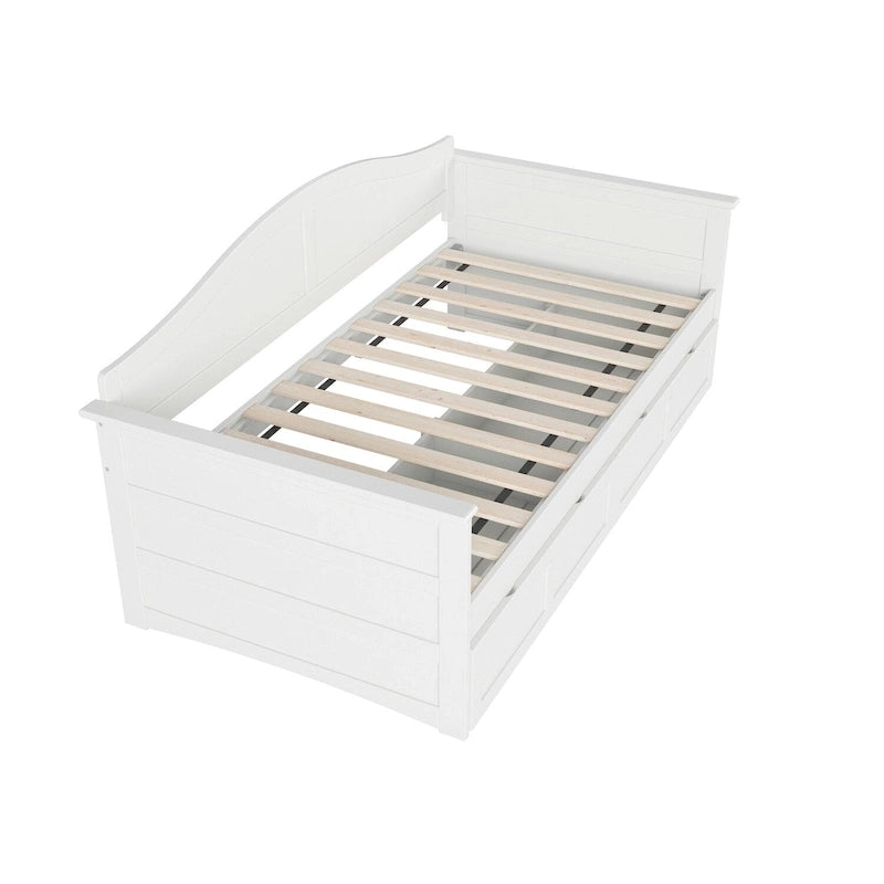 Lit de jour AFI Acadia pour une personne avec tiroirs de rangement