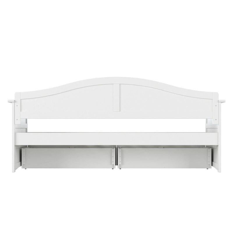 Lit de jour AFI Acadia pour une personne avec tiroirs de rangement