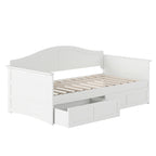 Lit de jour AFI Acadia pour une personne avec tiroirs de rangement