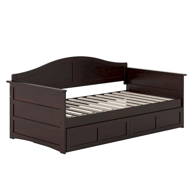 Lit de jour AFI Acadia pour une personne avec tiroirs de rangement