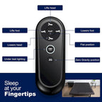 Cadre de lit ajustable pour lits coffres, position zéro gravité, station de chargement USB, télécommande sans fil pour l'inclinaison de la tête et des pieds