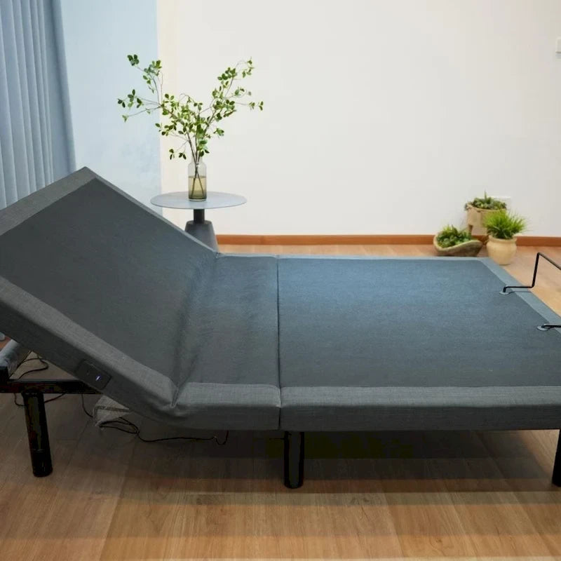 Cadre de lit ajustable pour lits coffres, position zéro gravité, station de chargement USB, télécommande sans fil pour l'inclinaison de la tête et des pieds