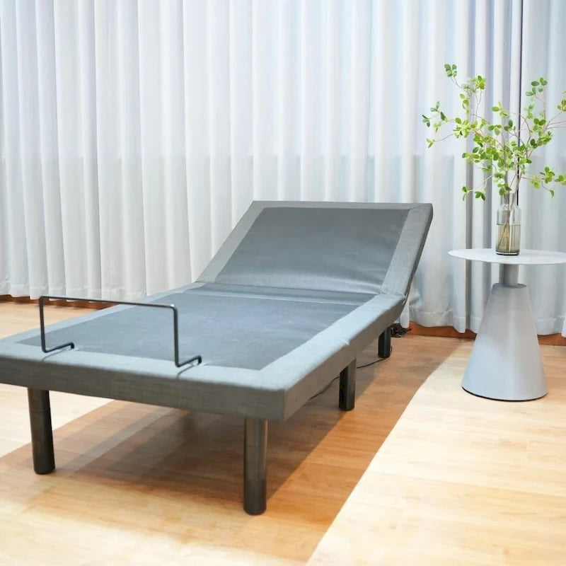 Cadre de lit ajustable pour lits coffres, position zéro gravité, station de chargement USB, télécommande sans fil pour l'inclinaison de la tête et des pieds