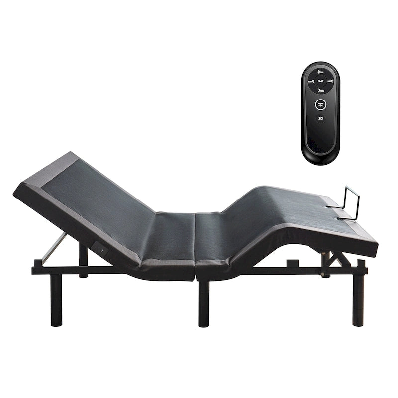 Cadre de lit ajustable pour lits coffres, position zéro gravité, station de chargement USB, télécommande sans fil pour l'inclinaison de la tête et des pieds