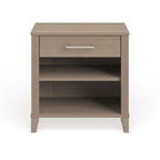 Table de chevet gris cendré transitionnel