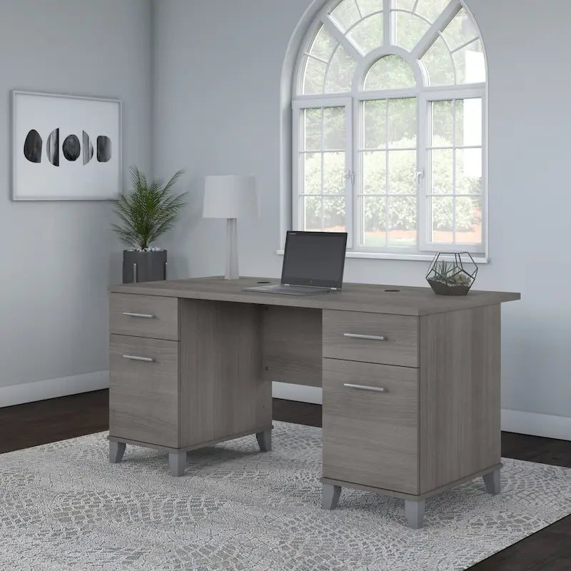 Bureau d'ordinateur Bush Furniture Somerset 60W avec tiroirs