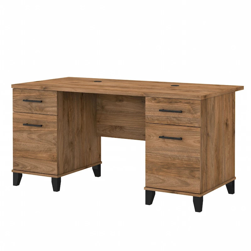 Bureau d'ordinateur Bush Furniture Somerset 60W avec tiroirs